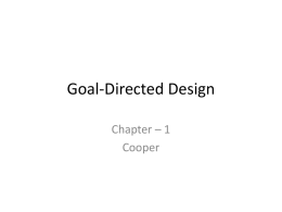 Goal-Directed Design - ARWiC :: Acme Center for Research