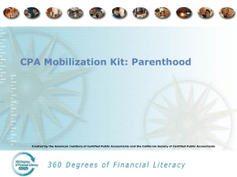 CPA Financial Literacy Mobilization Toolkit