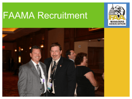 FAAMA Recruitment