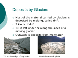 Deposits by Glaciers