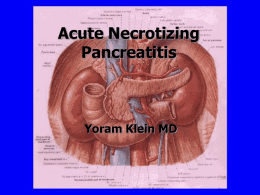 Acute Necrotizing Pancreatitis
