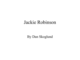 Jackie Robinson - Middlebury College