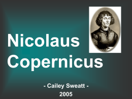 Nicolaus Copernicus - 6th Grade Science :: Home