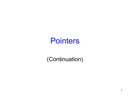 Pointers