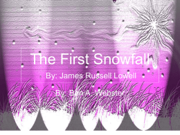 The First Snow Fall