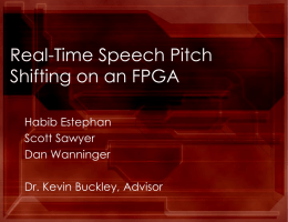 Real-Time Speech Pitch Shifting on an FPGA