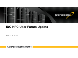 pNFS Update - HPC User Forum