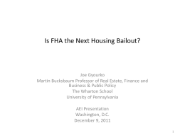 Is FHA the Next Housing Bailout?