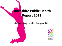 Lancashire Public Health Report 2011