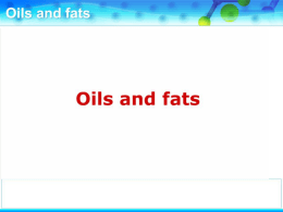 Oils and fats