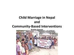 Child Marriage in Nepal and Community