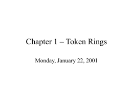 Chapter 1 – Token Rings