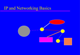 Internetworking, or IP and Networking Basics