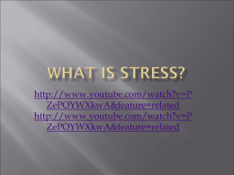What Is Stress? - Norwich High School