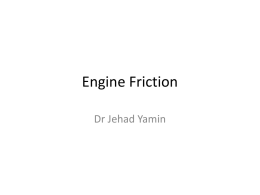 Engine Friction