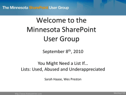 SharePoint Lists