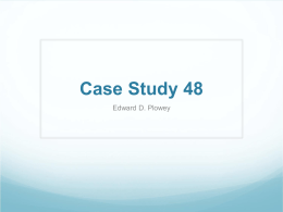 Case Study - University of Pittsburgh
