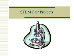 STEM Fair Projects - Round Lake Middle School