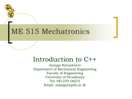 ME 395 Introduction to Mechanical Design