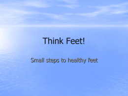 Small steps to health feet - Patient Safety Federation