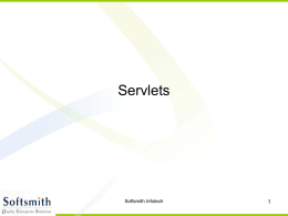 Servlets - Softsmith