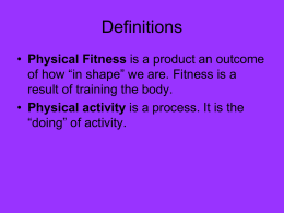 Fitness Principles - Murray State University