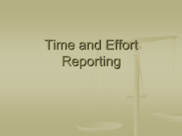 Time and Effort Reporting - Northwest Educational Service