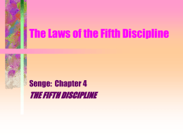 The Laws of the Fifth Discipline