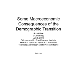 Macroeconomic Consequences of the Demographic Transition