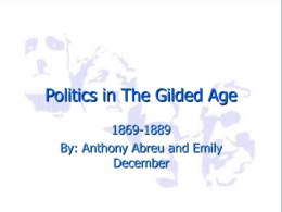 Politics in The Gilded Age