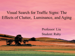 Visual Search for Traffic Signs: The Effects of Clutter