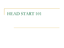 HEAD START 101