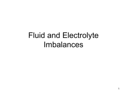Fluid and Electrolyte Review