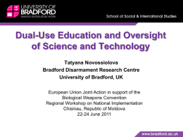 Dual-Use-Education_a.. - University of Bradford