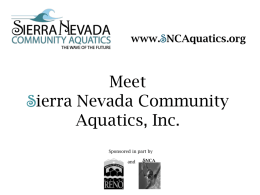 Sierra Nevada Community Aquatics