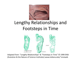 Lengthy Relationships and Footsteps in Time