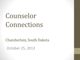 Counselor Connections Retreat Chamberlain, South Dakota