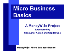 MoneyWi$e Bankruptcy Training Slides