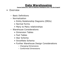 Data Warehousing - Augmented Intel