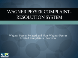 Wagner Peyser Complaint
