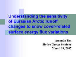 Understanding the sensitivity of Eurasian Arctic runoff