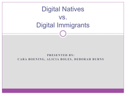 Digital Natives vs. Digital Immigrants