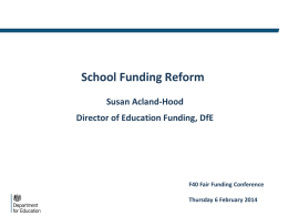 School Funding Reform: Next Steps