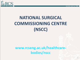 National Surgical Commissioning Centre