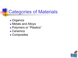 Categories of Materials