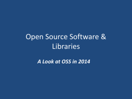 Open Source Software - Connecticut Library Association