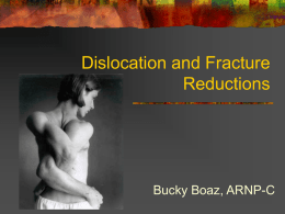 Dislocation and Fracture Reductions