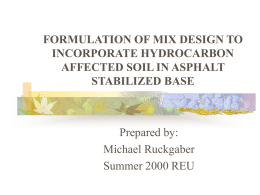 FORMULATION of MIX DESIGN TO INCORPORATE …