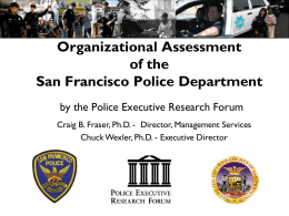 ORG ASSESSMENT OF THE SFPD