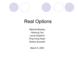 Chapter 4: Getting Real about Real Options